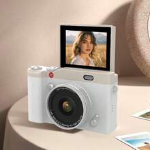 New Digital Camera Vintage CCD High Definition Flip Screen Entry Level DSLR Camera 4K High Pixel Dual Lens Fill Light Gift For Friends Classmates Holiday - View 10