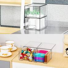 Transparent Stackable Storage Drawers, Acrylic Drawer Organizers, Suitable For Organizing, Bathroom Storage Boxes And Cabinets, Plastic Cosmetic Storage Boxes, Medicine Cabinet Storage Boxes, Sink Storage Boxes, Etc. - View 6
