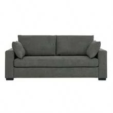 Upholstered Sofa With Toss Pillows - Dark Gray1 - View 3