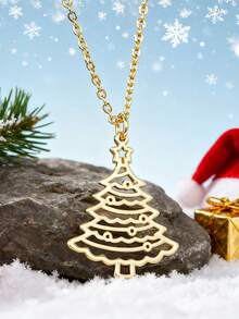 1pc Elegant Pendant Necklace Women's Christmas Party Accessory Gift - 1# - View 1