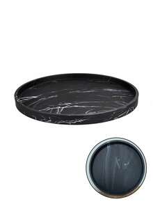 Decorative Coffee Table Tray, White Round Tray, Modern Wavy Tray, Suitable For Living Room, Dining Room, Kitchen Countertop And Bathroom As Decorative Centerpiece. Multi-Functional Tray, Not Suitable For Food Contact. - Multicolor - View 16