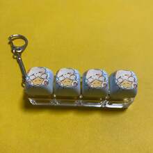 1pc Cute Cartoon Keycap Stress Relief Fidget Keychain ASMR Clicky Button Pressure Release Toy Miniature Mechanical Keyboard Pendant Bag Charm Anxiety Relief Sensory Gadget Backpack Accessory Gift For Girls And Teens - Multicolor - View 13