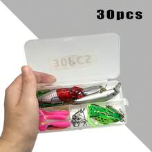 釣魚路亞套裝 30/83/133/110/139/302件/組 水面路亞釣具套裝 適用於鱸魚、鱒魚、鮭魚釣魚配件 長距離拋投路亞套裝 - 彩色 - 查看 11