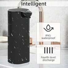 DONASIRA 1pc New 360ml Capacity Touchless Wall-Mounted Electric Smart Infrared Automatic Soap Dispenser, No-Press Foam Liquid Dispensing Pump/Portable Hand Soap Bottle/Kitchen Bathroom Accessory - View 6