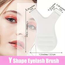 30/90pcs Y Lash Lift Tool Y Shape Eyelash Brush Lash Lift Brush Grafting Eyelash Lift Brush For Eyelash Extension Clean Up - Multicolor - View 5