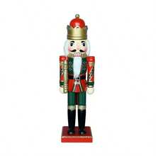 DOWMOO 35cm Gingerbread Man Chef Calendar Nutcracker Soldier Christmas Decoration Figurine - Multicolor - View 9