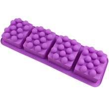 4-Cavity Massage Soap Silicone Mold, Rectangular Raised Texture Design For Handmade Soap, Bath Bars, Shampoo Bars & Aromatherapy Soap, Easy Release - Multiple Styles - View 14