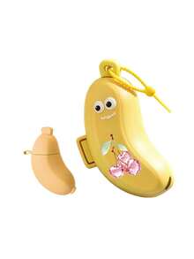 Cute Banana-Shaped Toothbrush Head Storage Box, Dust-Proof And Portable, With Lanyard And Hook. Its Dual-Compartment Design Can Store Manual Toothbrushes And Electric Toothbrushes Simultaneously, Suitable For Home Bathroom, Business Travel, Camping, Tourism And Other Occasions. - Multicolor - View 11