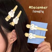 4pcs New Popular Cute Miffy Rabbit Desktop Decoration Ornament, Cute Little Rabbit Decoration Ornament, Perfect Birthday Gift For Family And Friends, Little Surprise, School Start Gift Preferred - Multicolor - View 6