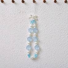 1PC Rose Star Pearl Phone Lanyard, Gentle Girl Bowknot Phone Chain, Short Hand-Carried Hanging Rope - Multicolor - View 7