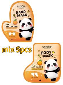 SADOER Set Masker Tangan & Kaki, Melembapkan & Menutrisi, Anti Pecah-pecah, Melembutkan & Mencerahkan Kulit Tangan & Kaki, Set Hadiah Halloween & Natal - Campuran membran untuk tangan dan kaki - View 10