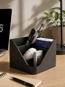 3D Printed Cosmetic Storage Box, Lipstick, Eyeshadow, Makeup Brush Organizer, Multi-Functional V-Shaped Storage Box, Desktop Classification Storage, Home Decor, Room Decor, Bathroom Accessories, Suitable For Vanity, Bathroom, Office Desk Stationery Storage - Multicolor - View 2
