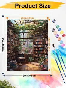 1 Set Of Digital Painting Set, Suitable For Beginners, Bookstore-Adult Beginner Set, Birthday Gift, Anniversary Gift, Holiday Gift, Home Decoration. - A - View 6