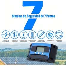 1pc 30A MPPT Solar Charge Controller, 12V/24V Solar Panel Smart Regulator With Adjustable LCD Display, Dual USB Ports And Automatic Parameter Timer - A - View 6
