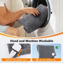 Hailicare 10-Level Temp 4-Timer Flannel Double-Sided Heating Pad Home Office Dual-Use Warm Seat Cushion Washable Christmas Gift - Grey - View 10
