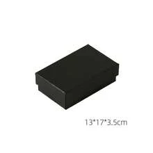 Luxury Black Jewelry Box With Removable Lid, Premium Empty Gift Storage Box For Necklace, Bracelet, Ring, Packaging Display Box - Black - View 16