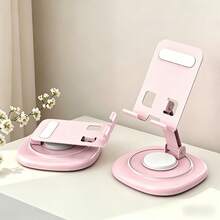 1pc 360° Rotatable Metal Phone & Tablet Stand, 4 Colors Available, Stable & Anti-Slip Design, Adjustable Angle, Portable Foldable, Suitable For Desk, Office, Outdoor Camping, Watching Movies - Multicolor - View 4