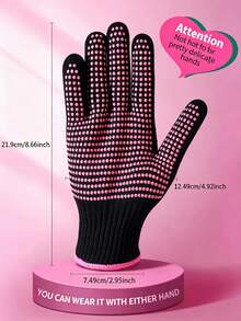 5pcs/Professional Hair Styling Gloves, Includes Hair Clips + Comb, Comfortable Fit, Suitable For Straight, Curly, Dyed Hair, Salon And Home Styling Tools, Essential Hair Accessories For Hair Enthusiasts In Spring And Summer - Multicolor - View 5