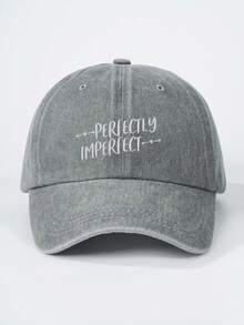 1件 Y2K 滑雪帽 中性款 刺繡 PERFECTLYS 水洗棒球帽 適合日常戶外旅行防曬 - 棒球帽 - 查看 16