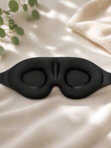 超柔軟 3D 遮光睡眠眼罩，男女通用，適合學生、長途飛行、深層睡眠、商務旅行、度假、遊艇旅行、返校必備休息配件 - 3D - 查看 23