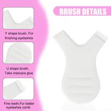 30/90pcs Y Lash Lift Tool Y Shape Eyelash Brush Lash Lift Brush Grafting Eyelash Lift Brush For Eyelash Extension Clean Up - Multicolor - View 3