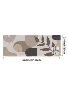DAJIANG 1pc Nordic Minimalist Long Runner Rug, Kitchen Mat, Suitable For Bathroom, Kitchen, Outdoor, Hallway, Bedroom, Living Room, Machine Washable, Easy To Clean, Non-Slip Entryway Mat, Bedroom Decor Rug Accessory - Multicolor - View 12