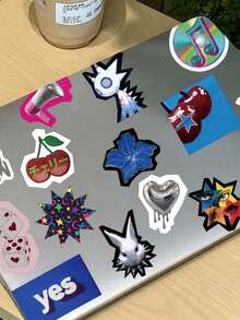 50pcs/Set Stiker Estetika Punk Kartun Retro, Stiker Dekoratif untuk Koper, Notebook, Laptop, Gitar, Ponsel, Alat Tulis, Kulkas, Stiker Remaja - Set - View 10