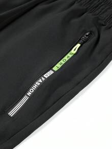 Women's Black Basic Multi-Pocket Long Pants For Sports, Outdoor, Streetwear And Daily Wear - Black - View 5