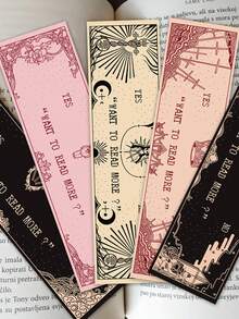 30pcs Pastel Reading Bookmarks Decorative Small Cards Books Decorative Cards Reading Labeling Cards - A - View 5