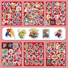 SUPER MARIO BROS. 1set 2026 Popular Cartoon Stickers, Waterproof And Durable DIY Decoration, Compatible With Handheld Water Bottles, Perfect Gift For Friends And Classmates (Stochastic Style) - Multicolor - View 2