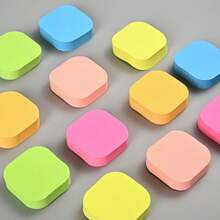 Solid Color Round Sticky Notes, Index Tabs Mini Memo Pads For Daily Task Planning And To-Do Lists, Random Assortment - Vibrant Random Combination, Easy To Use, Efficient For Note-Taking And Organizing - Ideal Paper Sticky Notes For Students, Office And Home. - A - View 1