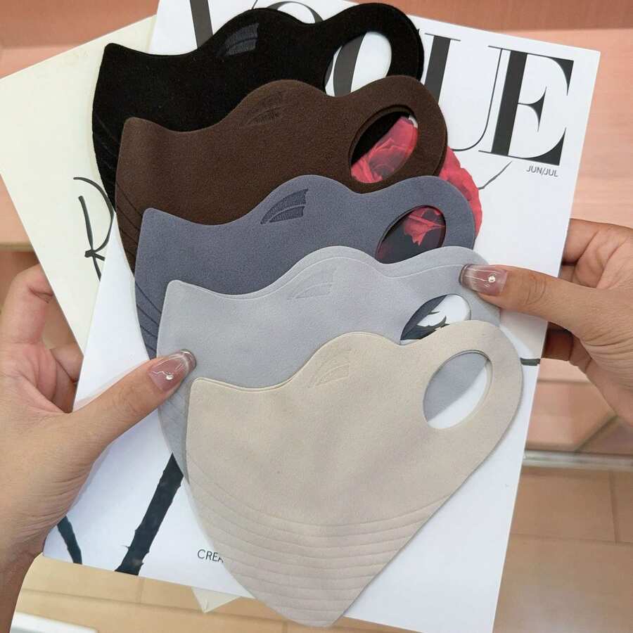 Winter Warm Face Mask, Solid Color 3D Stereo Breathable Reusable Face Cover, Windproof Cold Protection Face Mask For Outdoor Daily Wear