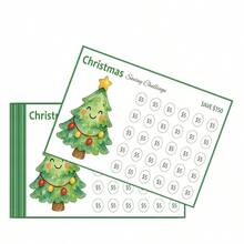 10/30 Kartu Tabungan Bertema Natal, Dirancang Khusus untuk Keluarga untuk Membuat Rencana Tabungan Natal yang Terarah. Kartu ini Membantu Pengguna Menabung Lebih Awal untuk Pembelian Liburan, Hadiah, dan Biaya Makan. - A - View 3