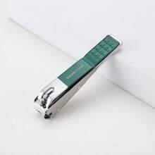 1/2pcs Nail Clipper Set, Green Non-Slip Handle Nail Clipper, Stainless Steel Sharp Nail Clipper, Portable Manicure Pedicure Tool, Suitable For Finger And Toe Nail Care, Sharp Curved Blade Nail Clipper, Portable Home Travel Manicure Tool, Suitable For Men And Women Nail Trimming - Dark Green - View 6