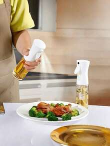 1pc Oil Spray Bottle, Oil Spray Bottle With Creative Pattern, Two Spraying Modes Based On Pressure, Durable Oil Spray Bottle, Suitable For Kitchen Cooking, Outdoor BBQ, Salad Making And Other Scenarios, Kitchen Accessory - View 9