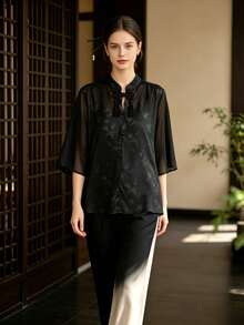 Hanfu Tops - Black - View 4