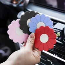 2PCS Daisy Pattern Car Cup Holder Mats, 2.75 Inch Universal Size, Silicone Non-Slip Wear-Resistant, Protect Original Car Cup Holder, Personalized Car Interior Decoration - Daisy Car Cup Holder Coaster - View 13
