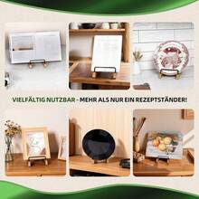 Bamboo Cookbook Stand For Kitchen Countertop - Apricot - View 6
