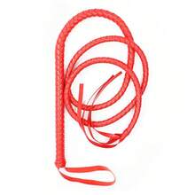 Riding Practice Leather Horse Whip Party Performance Prop; Riding Practice Horse Whip; Party Performance Whip 185cm/72.83in, Solid Horse Whip 1pc. - Multicolor - View 7