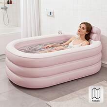 1pc Foldable Portable Adult Inflatable Bathtub, Thickened Durable Material, Comfortable Backrest, Easy Storage & Quick Installation, Space-Saving Design, Suitable For Relaxing Bathing - Bathtub - View 7