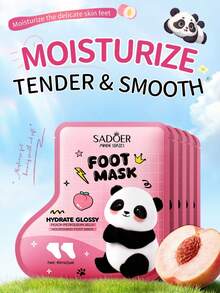 SADOER Set Masker Tangan & Kaki, Melembapkan & Menutrisi, Anti Pecah-pecah, Melembutkan & Mencerahkan Kulit Tangan & Kaki, Set Hadiah Halloween & Natal - Campuran membran untuk tangan dan kaki - View 3