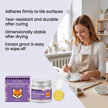 Mosaic Crystal Grout Filler, Tile Grout Waterproof Anti-Mold Grout Filler, With Crystal Particles For Sparkling Effect, Stable Color And Fade-Resistant, Tear-Resistant And Durable After Curing, Stable Size After Drying, Compact And Easy To Store, Helps Create Neat And Beautiful Mosaic Works. Gift For Family And Friends, Back To School Gift, Christmas Gift - A - View 7