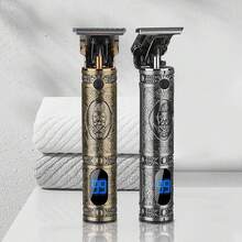 Dam Hair And Beard Trimmer JM-700AL. Vintage Design With Entirely Metal Body. Comb Sizes From 1 To 3mm And Accessory Kit. Rechargeable Battery. - View 3