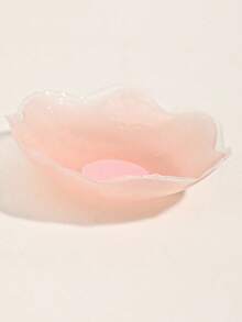 40pcs Invisible Round Silicone Nipple Covers, (Including 20pcs Non-Woven Flower-Shaped Nipple Covers) Invisible Self-Adhesive Pads With Comfortable Soft Cushion In The Center, Suitable For Deep V-Neck And Strapless Dresses, Discreet Coverage For Daily Wear - Thick style - View 4