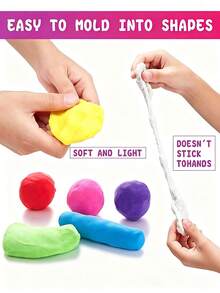 12/24/36 Colors Air Dry Clay Set - Air Dry Clay, Modeling Clay, Polymer Clay (Random Colors And Tools), Ultra-Light Fast-Drying Magic Modeling Clay With Sculpting Tools, Suitable For Slime, Christmas Gifts, Hand-Eye Coordination Training - A - View 3