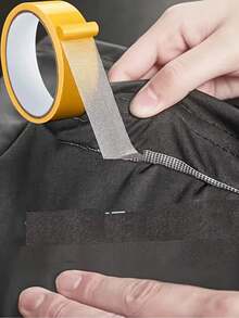 2 Rolls Strong Double-Sided Fabric Tape, No-Sew No-Iron Seamless Hem Repair Tape, Multi-Purpose Self-Adhesive Clothing Patch, Used For Pant Leg Shrinking And Length Adjustment, Suitable For Collar And Edge Repair Without Cutting - Multicolor - View 6