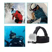 Action Camera Universal Accessories, First-Person View Chest Strap, Neck Mount Bracket, Helmet Mount Bracket, Cycling Action Camera Mount, Wrist Mount, Action Camera Accessories, Compatible With Xiaoyi, And Other Action Cameras - View 3