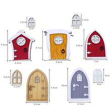 1 Set Miniature Fairy Door, Window, Yard And Garden Decor, Vintage Glow-In-The-Dark Door, Mini Fluorescent Fairy Elf Door Miniature Scene - Elf Gate - View 10
