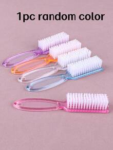 5/1pc Nail Cleaning Brush, Long Handle Multi-Function Brush, (Slight Color Difference Does Not Affect Use) - Multicolor - View 12