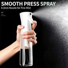 Continuous Fine Mist Spray Bottle High Pressure Refillable Water Sprayer Leak-Proof Transparent Plastic Spray Bottle Suitable For Plant Watering, Gardening, Alcohol Disinfection, Skincare & Makeup Liquid Dispensing, Home & Travel Use - Spray Bottle - View 6